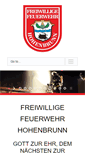 Mobile Screenshot of feuerwehr-hohenbrunn.de