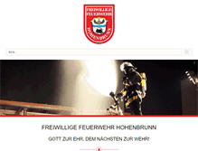 Tablet Screenshot of feuerwehr-hohenbrunn.de
